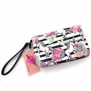 Betsey Johnson Unicorn Wristlet Purse | Unicorn Gift Set 🦄🩷💜🤍